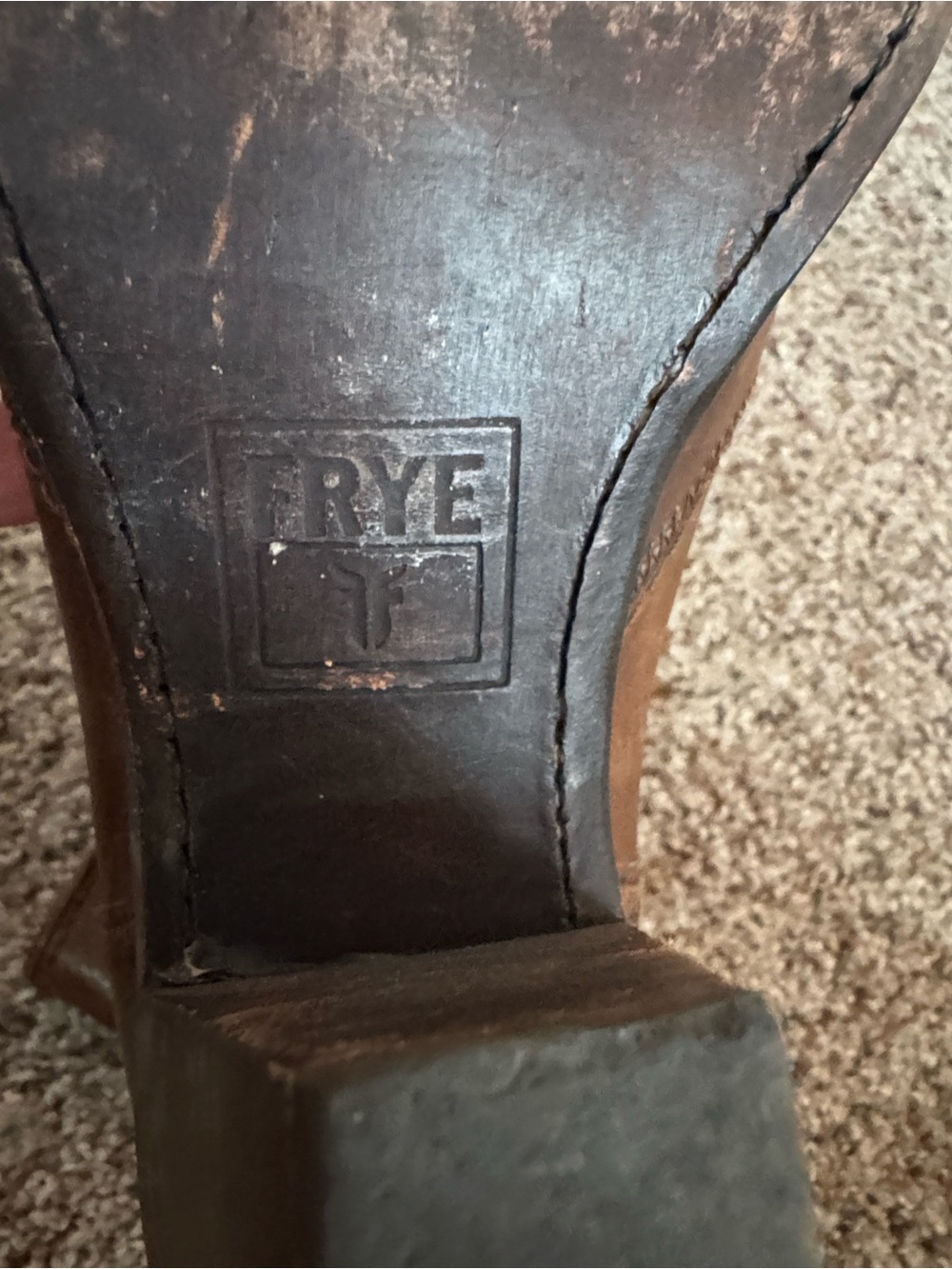 Frye Women’s Brown Leather Western Ankle Booties - Picture 6 of 7
